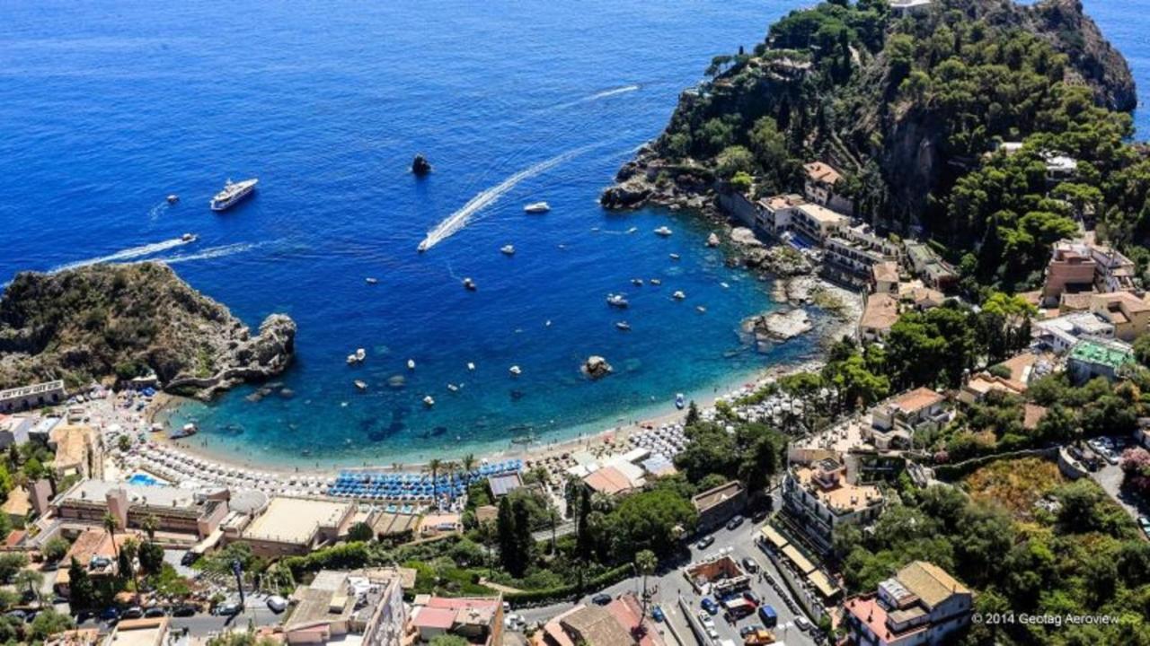 Greek Theater - Sea View Apartment Таормина Екстериор снимка